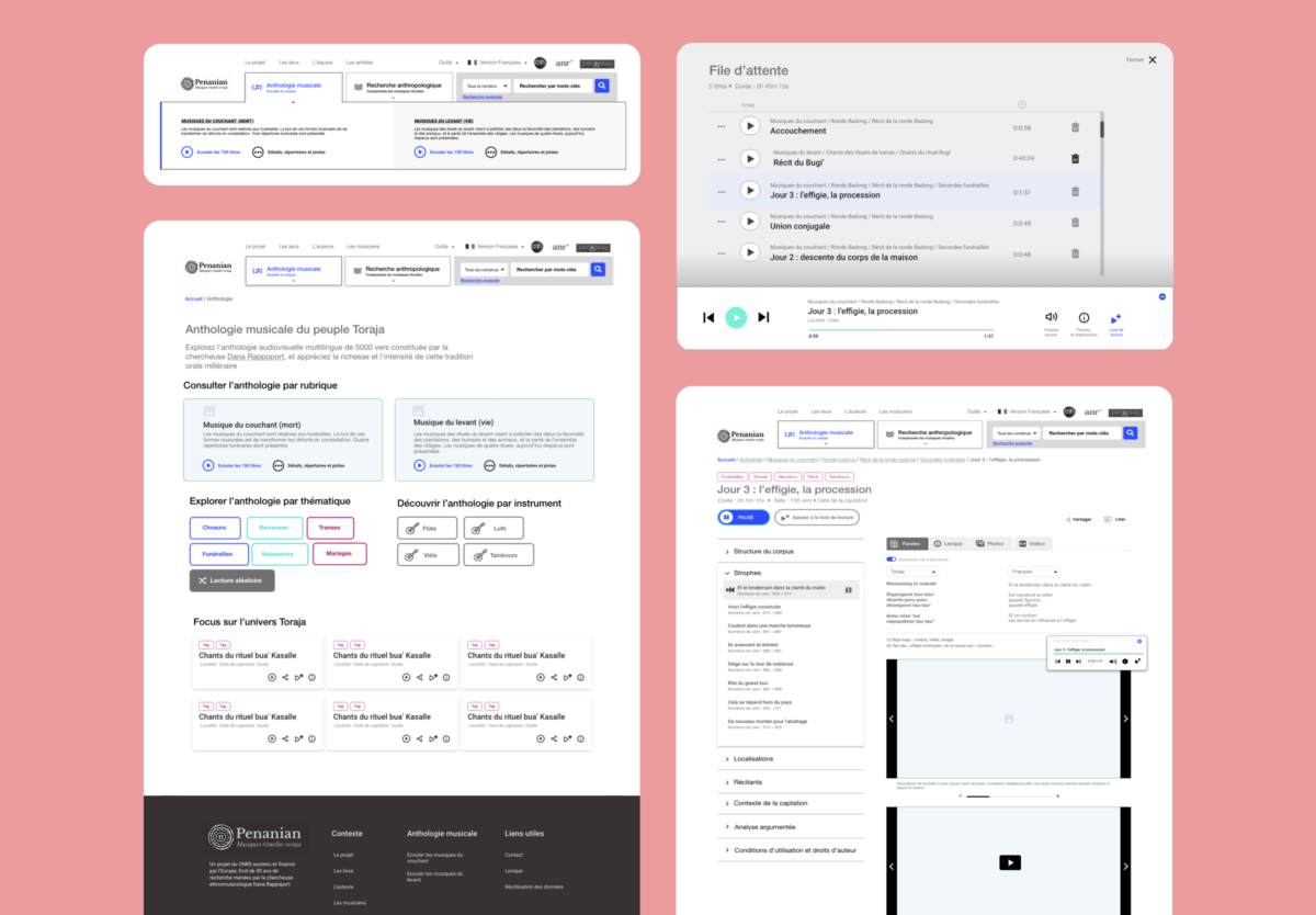 CNRS presentation mix interface